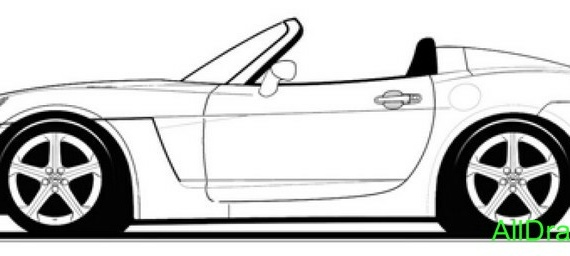 Opel GT (2006) (Опель ГТ (2006)) - чертежи (рисунки) автомобиля